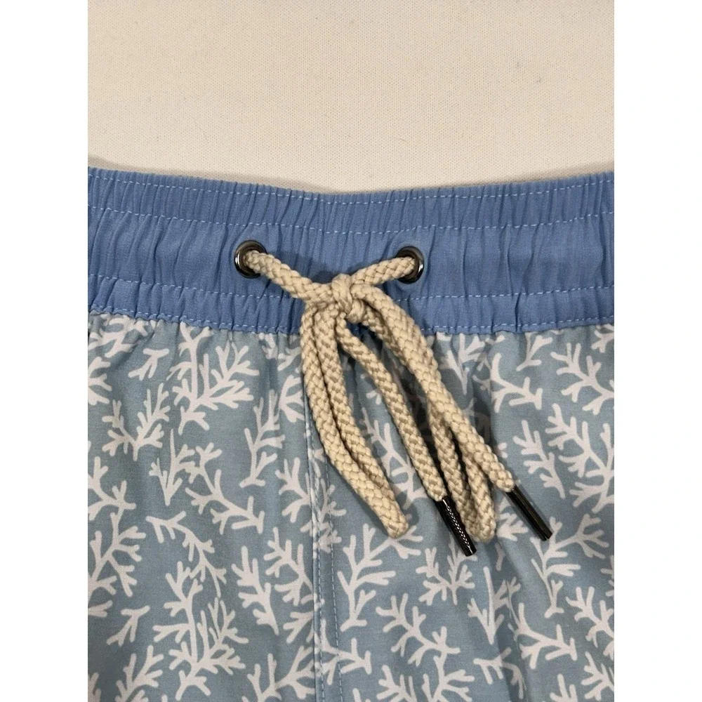 Fair Harbor Swim Trunks Mens XL Blue Lined Coastal Beach Resortwear Shorts